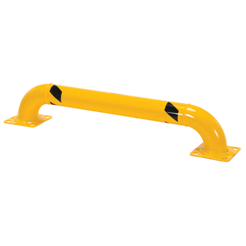 Garde-corps &agrave; profil bas pour rayonnages, 4' la x 0,75' h, Jaune Distribution Jean Lapalme