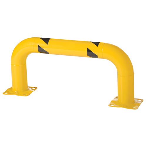 Garde-corps &agrave; profil bas pour rayonnages, 3' la x 1,4' h, Jaune Distribution Jean Lapalme