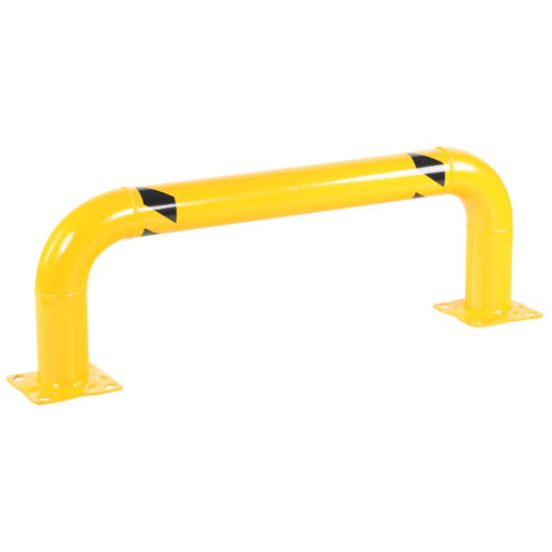 Low Profile Rack Guards, 4' W x 1.4' H, Yellow Distribution Jean Lapalme