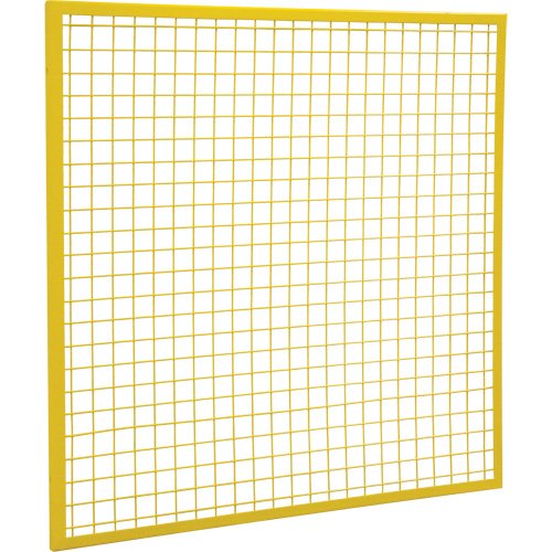 Composantes pour partitions & cloisons grillag&eacute;es - Panneaux, 4' h x 4' la, Jaune Distribution Jean Lapalme