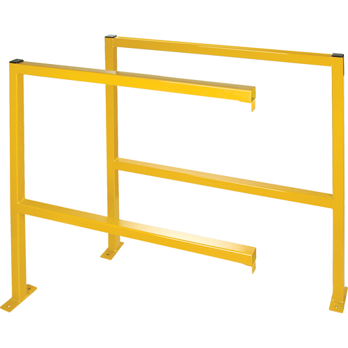 Protecteurs de p&eacute;rim&egrave;tre - Style tubulaire, 48" la x 49-1/2" h, Jaune Distribution Jean Lapalme