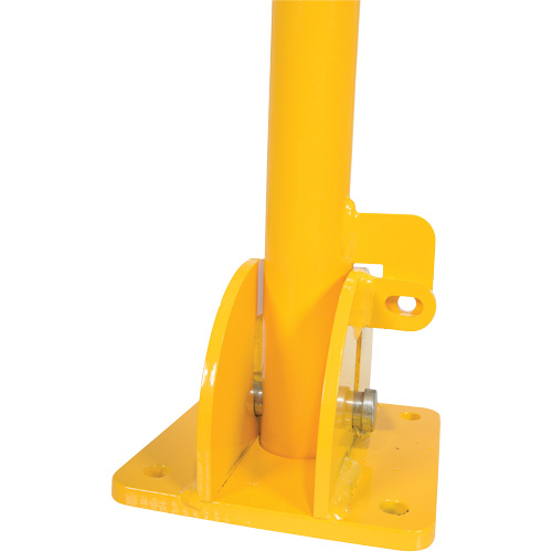 Fold-Down Bollards, Steel, 42" H x 1-3/4" W, Yellow Distribution Jean Lapalme