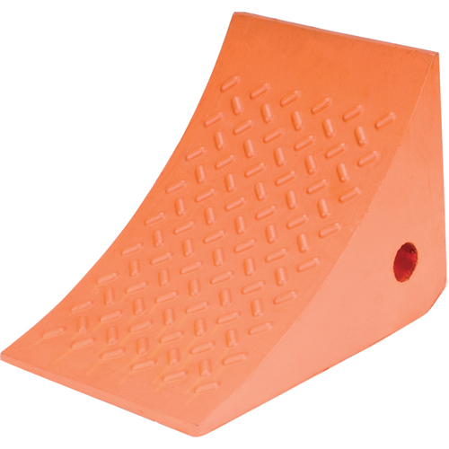 Wheel Chocks, Urethane, Orange, 8" W x 11" D x 8" H Distribution Jean Lapalme