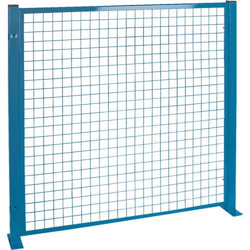 Protecteurs de p&eacute;rim&egrave;tre - Style treillis m&eacute;tallique, 4' h x 4' la, Bleu Distribution Jean Lapalme