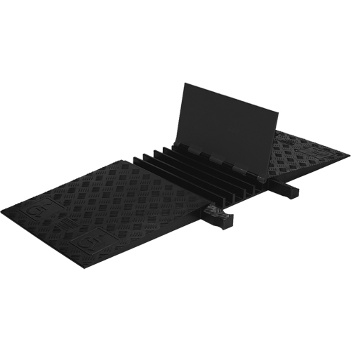 Guard Dog&reg; General Purpose ADA/DDA Cable Protector, 5 Channels, 18" L x 50" W x 1.875" H Distribution Jean Lapalme