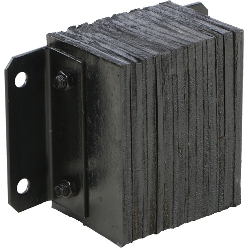 Laminated Dock Bumper, Horizontal, Rubber, 12" W x 6" D x 10" H Distribution Jean Lapalme