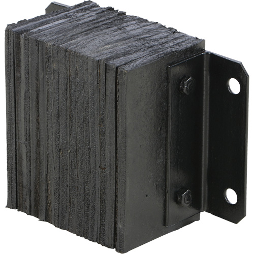 Laminated Dock Bumper, Horizontal, Rubber, 12" W x 6" D x 10" H Distribution Jean Lapalme