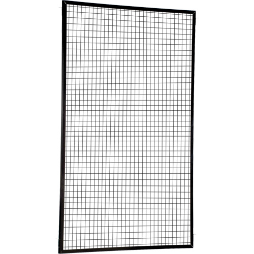 Adjustable Perimeter Guard Panel, 8' H x 5' W, Black Distribution Jean Lapalme