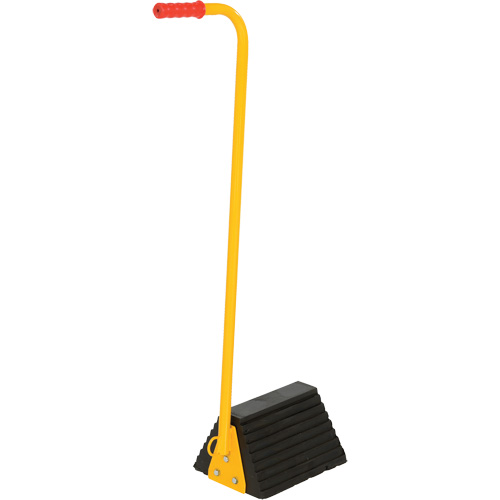 Cale de roue avec poign&eacute;e ergonomique, 9-1/4" x 8" x 6", Noir Distribution Jean Lapalme