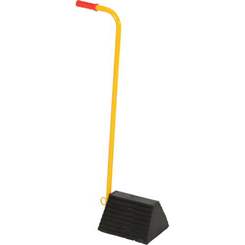 Cale de roue avec poign&eacute;e ergonomique, 9-1/4" x 8" x 6", Noir Distribution Jean Lapalme