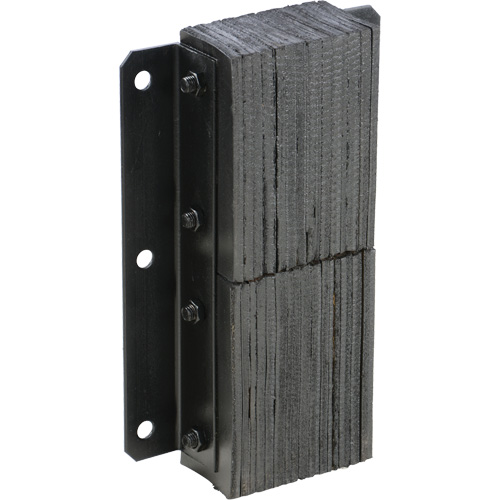 Butoir de quai lamell&eacute;, Vertical, Caoutchouc, 13-1/4" la x 4-1/2" p x 20" h Distribution Jean Lapalme