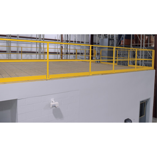 Barri&egrave;re de s&eacute;curit&eacute; pour mezzanine, 68-1/2" lo x 42" ha, 80-1/16" &eacute;lev&eacute;e, Jaune Distribution Jean Lapalme