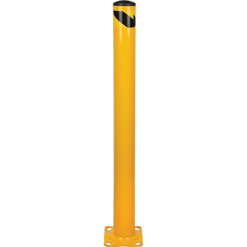 Bollard, Steel, 48" H x 4-1/2" W, Yellow Distribution Jean Lapalme