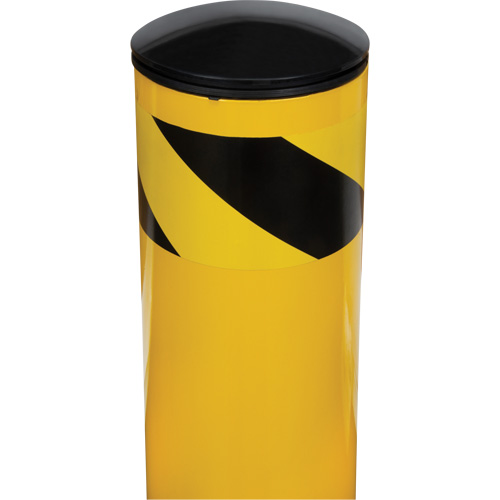 Safety Bollard, Steel, 36" H x 5-1/2" W, Yellow Distribution Jean Lapalme