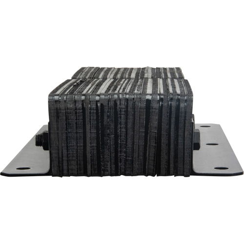 Laminated Dock Bumpers, Vertical, Rubber, 11" W x 4" D x 24" H Distribution Jean Lapalme