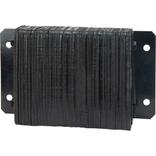 Laminated Dock Bumpers, Horizontal, Rubber, 18" W x 4" D x 12" H Distribution Jean Lapalme
