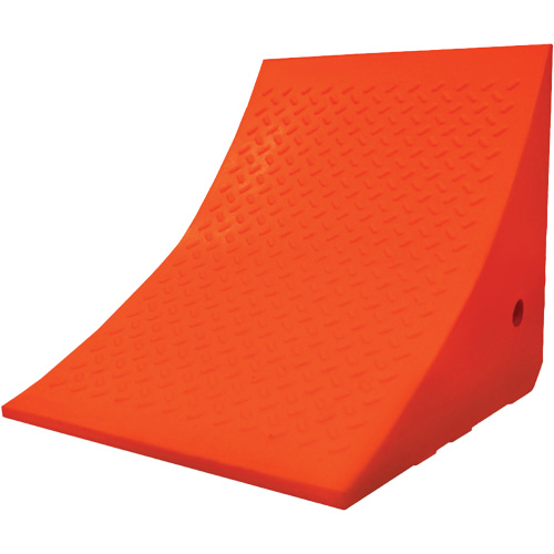 70 Ton Large Equipment Wheel Chock, Urethane, Orange Distribution Jean Lapalme