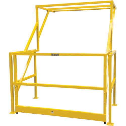 Mezzanine Safety Gate, 70" L x 77" H, 78" Raised, Yellow Distribution Jean Lapalme