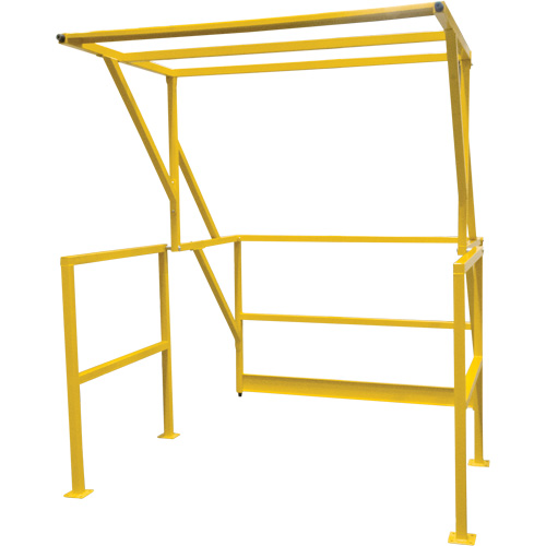 Mezzanine Safety Gate, 70" L x 77" H, 78" Raised, Yellow Distribution Jean Lapalme