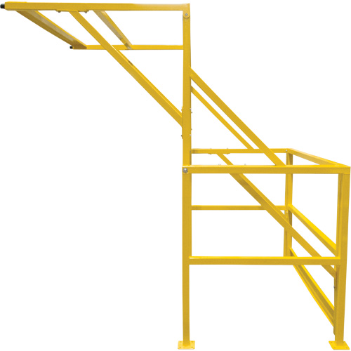 Mezzanine Safety Gate, 70" L x 77" H, 78" Raised, Yellow Distribution Jean Lapalme