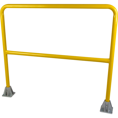 Safety Gate Railing, Steel, 48" L x 42" H, Yellow Distribution Jean Lapalme