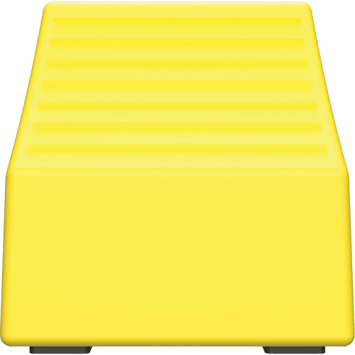 Checkers Safety Heavy-Duty Ultra Class Mining Wheel Chock, HDPE, Yellow, 14-1/2" W x 17-1/2" D x 16" H Distribution Jean Lapalme
