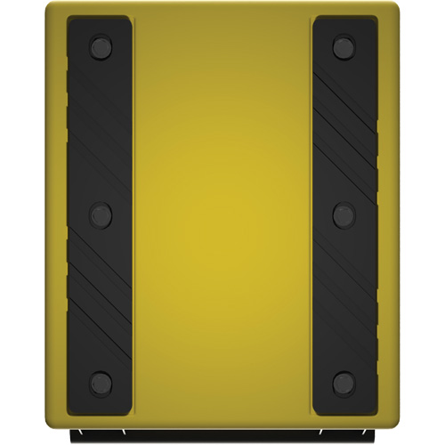 Checkers Safety Heavy-Duty Ultra Class Mining Wheel Chock, HDPE, Yellow, 14-1/2" W x 17-1/2" D x 16" H Distribution Jean Lapalme