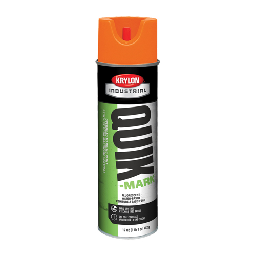 Peinture de marquage industrielle &agrave; base d'eau pour le travail en hauteur Quik-Mark, 17 oz, Canette a&eacute;rosol Distribution Jean Lapalme