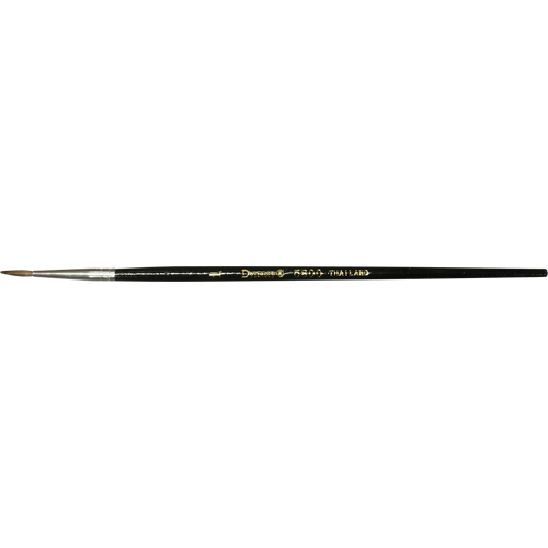 Pinceau pointu &agrave; soies noires pour artiste, Largeur de la brosse de 7,3 mm, Soie de chameau, Manche &agrave; Bois Distribution Jean Lapalme