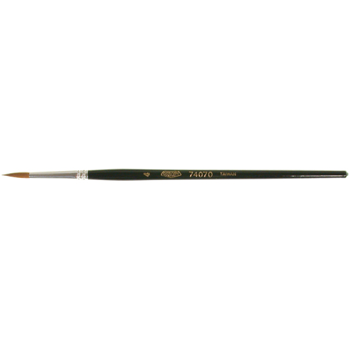 Pinceau d'artiste, Largeur de la brosse de 1/8", Martre rouge, Manche &agrave; Bois Distribution Jean Lapalme