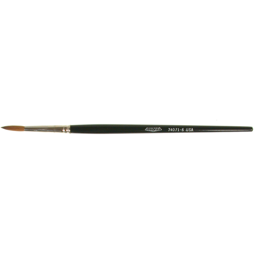 Pinceau d'artiste, Largeur de la brosse de 5/32", Martre rouge, Manche &agrave; Bois Distribution Jean Lapalme