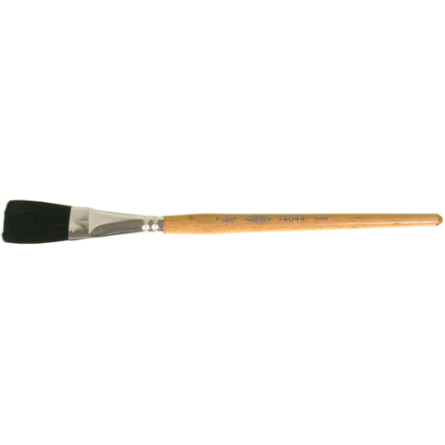 Pinceau une passe, Largeur de la brosse de 3/4", Soie de bœuf, Manche &agrave; Bois Distribution Jean Lapalme