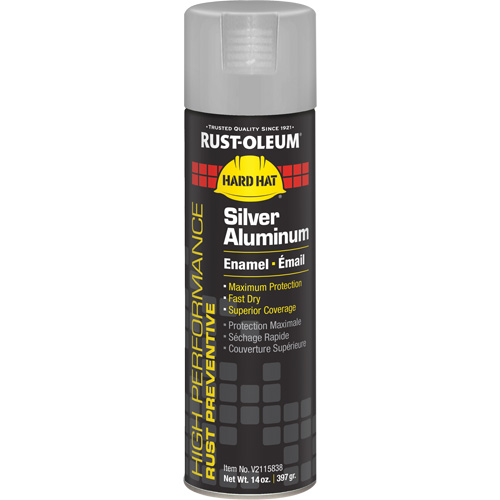 V2100 System Enamel Spray Paint, Silver Aluminum, Gloss, 14 oz., Aerosol Can Distribution Jean Lapalme