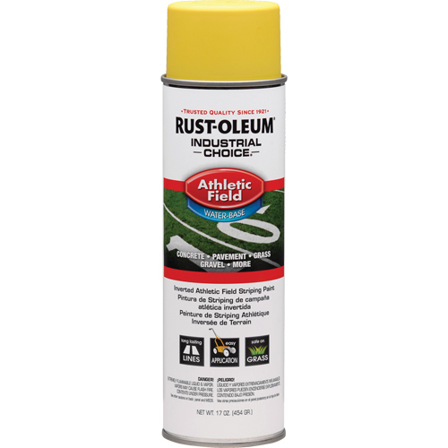 Peinture pour traçage de ligne pour terrain de gymnastique Industrial Choice AF1600, Jaune, 17 oz, Canette a&eacute;rosol Distribution Jean Lapalme