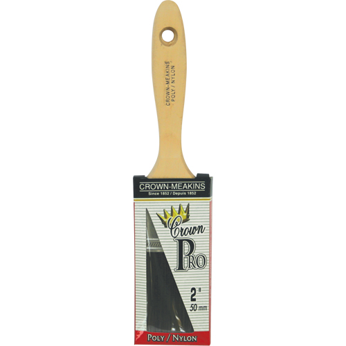 Straight Pro Paint Brush, Poly/Nylon, Wood Handle, 2" Width Distribution Jean Lapalme