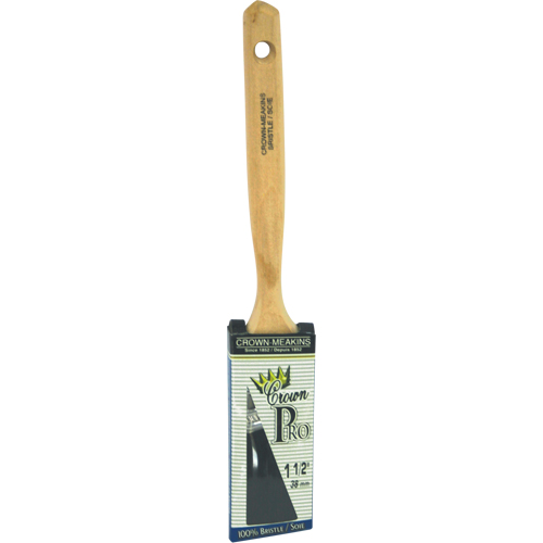 Pinceau &agrave; soies angulaires Crown Pro, Soies, Manche Bois, Largeur de 1-1/2" Distribution Jean Lapalme