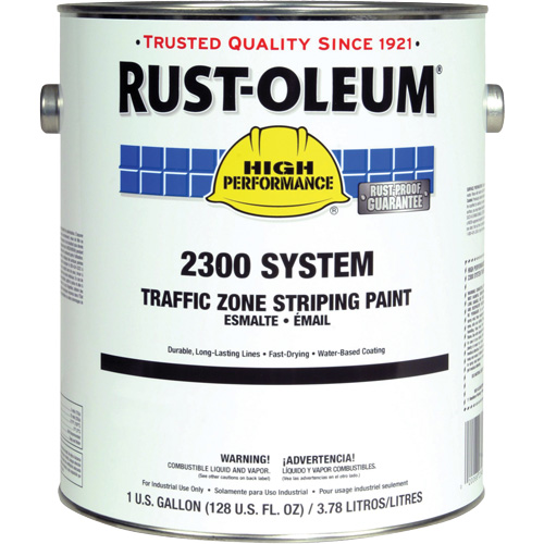 2300 System Traffic Zone Striping Paint, Yellow, 5 gal., Gallon Distribution Jean Lapalme