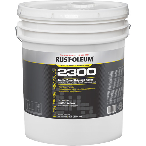 Peinture pour traçage de ligne pour zone de circulation System 2300, Jaune, 5 gal., Gallon Distribution Jean Lapalme