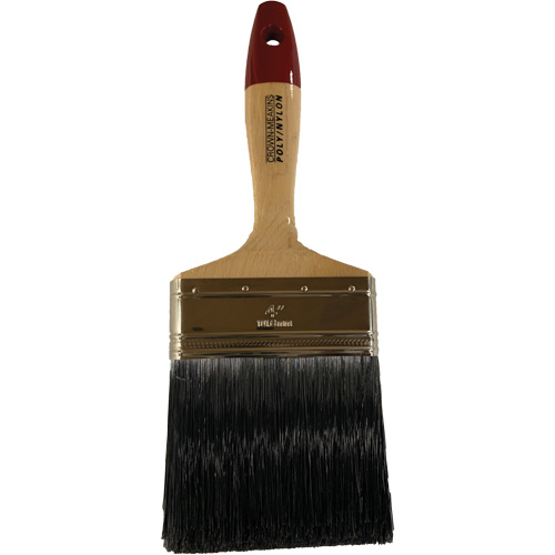 Pinceau, Poly/nylon, Manche Bois, Largeur de 4" Distribution Jean Lapalme