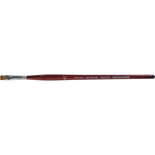 Pinceau plat pour artiste, Largeur de la brosse de 1/4", Synth&eacute;tique, Manche &agrave; Bois Distribution Jean Lapalme