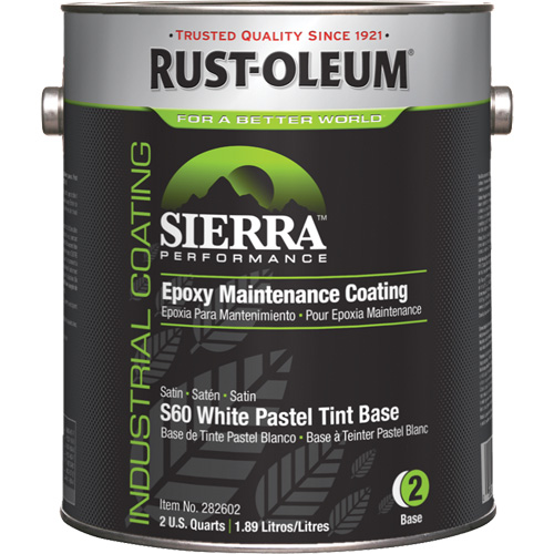 Sierra Performance S60 Water-Based Epoxy Maintenance Coating Pastel Base, Gallon, Tint Base Distribution Jean Lapalme