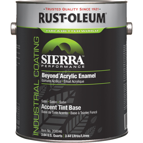 Sierra Performance Beyond Acrylic Enamel, Gallon, Tint Base Distribution Jean Lapalme