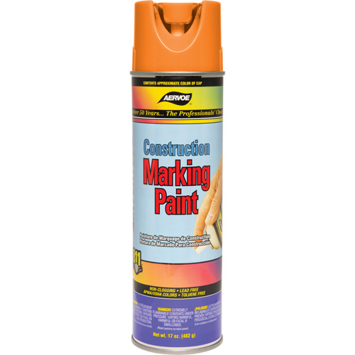 Construction Marking Paint, 17 oz., Aerosol Can Distribution Jean Lapalme