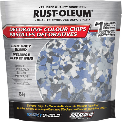 Decorative Colour Chips, 474 g, Bag, Blue Grey Blend Distribution Jean Lapalme