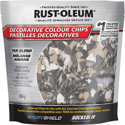 Decorative Colour Chips, 474 g, Bag, Tan Blend Distribution Jean Lapalme