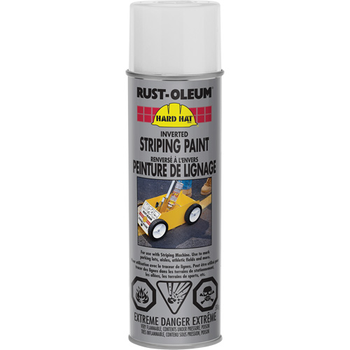 Inverted Marking Paint Spray, White, Aerosol Can Distribution Jean Lapalme