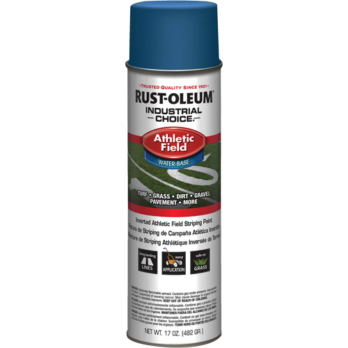 Peinture de lignage pour terrains de sport AF1600, Bleu, Canette a&eacute;rosol Distribution Jean Lapalme