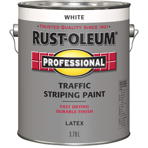 Traffic Striping Paint, White, 3.78 L, Jug Distribution Jean Lapalme