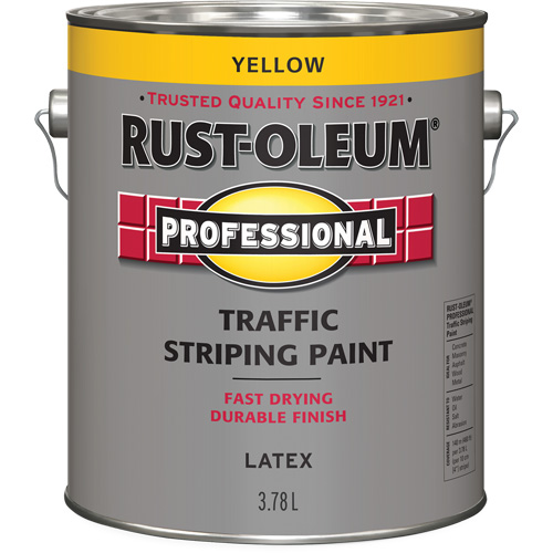 Traffic Striping Paint, Yellow, 3.78 L, Jug Distribution Jean Lapalme