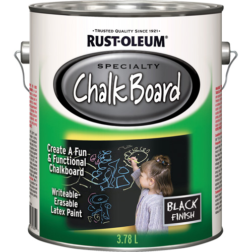 Peinture sp&eacute;cialis&eacute;e pour tableau noir, 3,78 L, Gallon, Noir Distribution Jean Lapalme